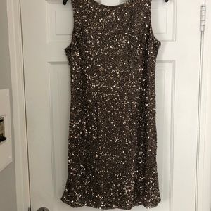 Pisarro Nights sequin cowl back dress